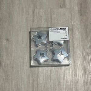 Silver Star-Shaped Ornament